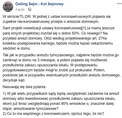 zaltar - Polecam uwadze wpis z profilu Ceiling Sejm - Kot Sejmowy 
Poniżej dla ludzi...