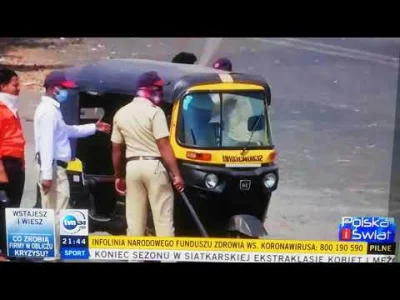 ytrew - W Indiach tak policja zachęca do pozostania w domach