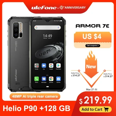 cebula_online - W Aliexpress
LINK - Ulefone Armor 7E Rugged 6.3inch Helio P90 4GB 12...