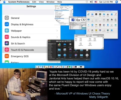 v.....i - tak by wyglądał mac os gdyby tworzyli go ludzie z MS xD 
#microsoft #macos...