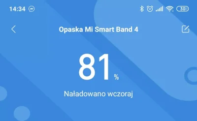 Hektar4 - Mam problem z #miband4, wczoraj ładowałem i przez noc zjechało mi prawie 20...