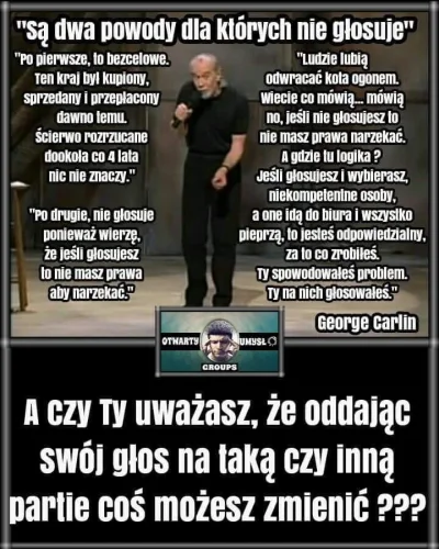 s.....a - @Dawidybankowe: Co nie. Nie chce być lewackim niedojebkiem co głosuje na po...