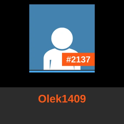 b.....s - @Olek1409: to Ty zajmujesz dzisiaj miejsce #2137 w rankingu! 
#codzienny213...