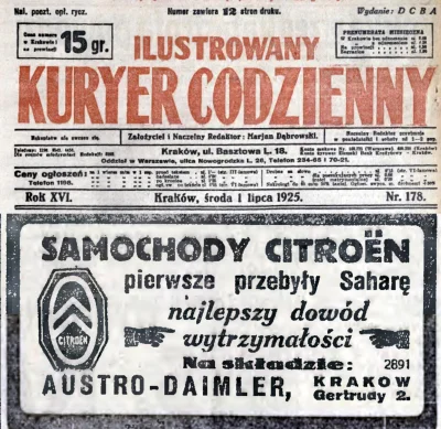 francuskie - 1 lipca 1925 roku Ilustrowany Kurier Codzienny z Krakowa zamieścił taką ...
