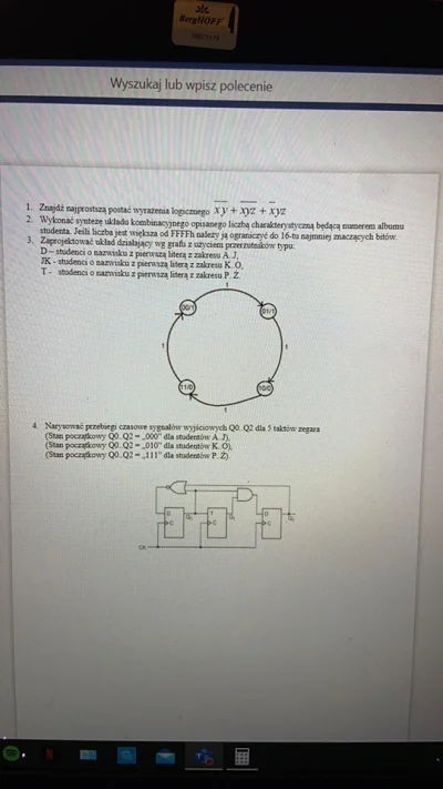 rozpychacz1 - #technikacyfrowa #studia #pomocy #studbaza 
3 zadanko JK przerzutnik