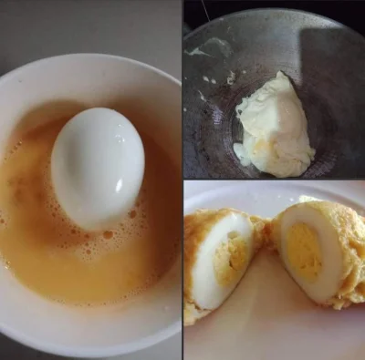 Kotolazik - #foodporn #ciekawostki jajko smażone w jajku smakuje jak jajko