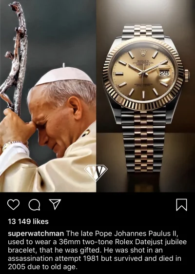 l.....m - niezle papieszu #jp2 #rolex