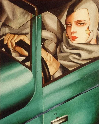kaosha - #sztuka #art #obrazy
Self-portrait in a Green Bugatti
Tamara de Lempicka/T...