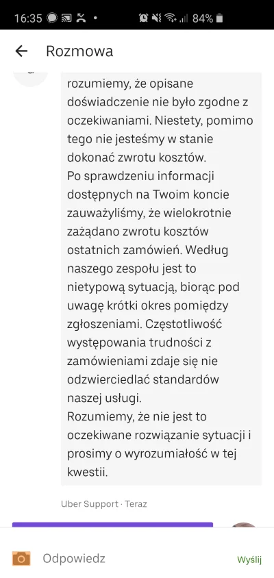 PanOko - #uberhiv #ubereats co z pedały.... Nie dość, że następny raz zjeb zamówienie...