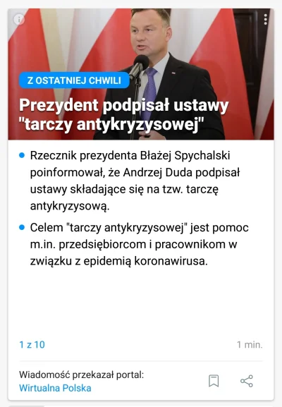 simsakPL - Prezydent podpisał ustawy "tarczy antykryzysowej"

 https://wiadomosci.w...