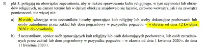 kubas89 - nie obniżyli ilości ludzi w kościołach, a dodatkowo podnieśli na Wielkanoc ...