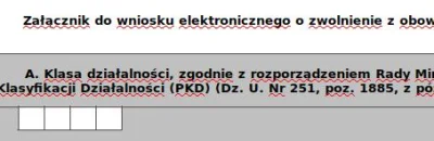 Mularski - Mireczki, Jak mam zmieścić kod PKD który ma 5 znaków w 4 kratkach w załącz...