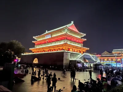 kotbehemoth - Wspominki z podróży. Wieża z bębnem (Drum tower) w miejscowości Xi'an. ...