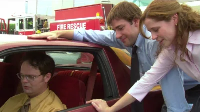 Blezio2 - Ta scena mnie wkurza, Jim i Pam są takimi dupkami dla Dwighta że szok, na t...