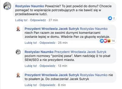 2403 - Dyskusja pod postem Sutryka o dronach wyłapujących ludzi na wałach przy Mostac...