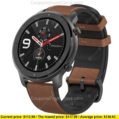 n____S - Xiaomi Amazfit GTR 47mm Smart Watch Aluminum Alloy - Gearbest 
Cena jest wi...