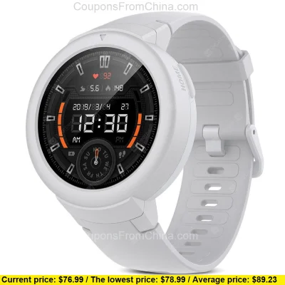 n____S - Xiaomi Amazfit Verge Lite Smart Watch White - Gearbest 
Cena: $76.99 (326,5...