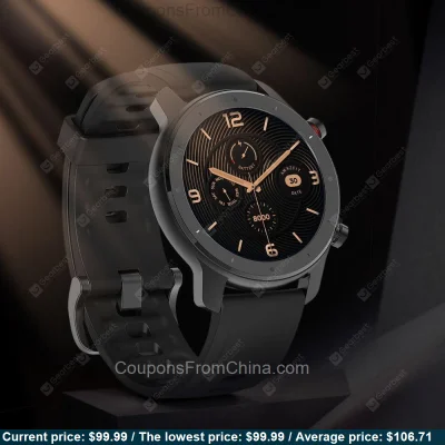 n____S - Amazfit GTR Lite 47mm Smart Watch Black - Gearbest 
Cena: $99.99 (424,15 zł...