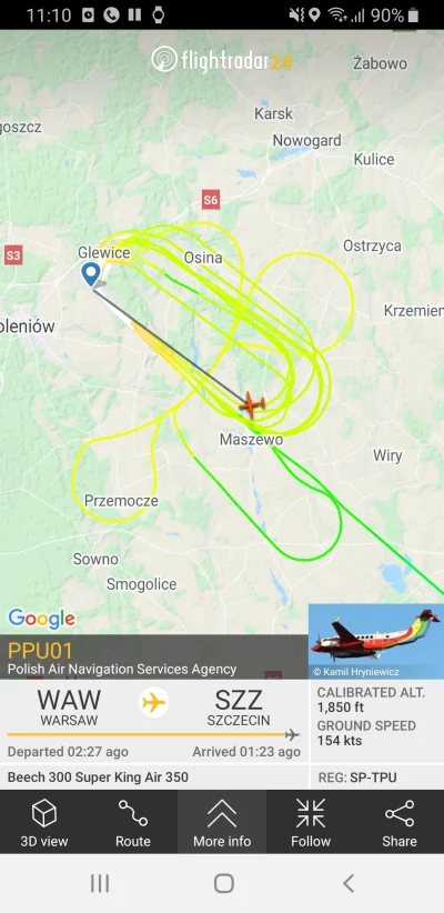 mic120 - Polska agencja żeglugi powietrznej robi testy na lotnisku w Szczecinie. #szc...