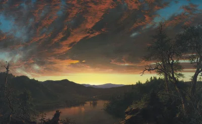 S.....x - Frederic Edwin Church, Twilight in the Wilderness/Zmierzch na pustkowiu, 18...