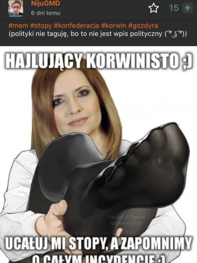 J.....c - @NijuGMD: idź lepiej walić konia do stópek Godzyry xD