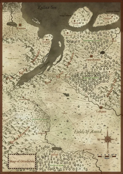 haxxx - Zrobiłem z nudów mapę w starym stylu 
#mapporn #fantasy #mapy