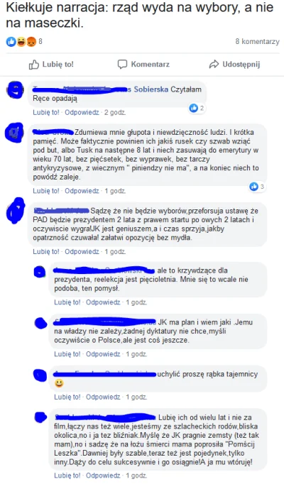 szczurek_87 - Mam na FB trochę twardego elektoratu. Taka ciekawostka o czym oni tam s...