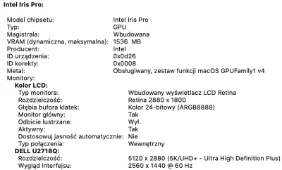Oastry - Zastanawiam się czy mój mid-2014 MacBook Pro uciągnąłby 2 monitory 4K w 60 k...