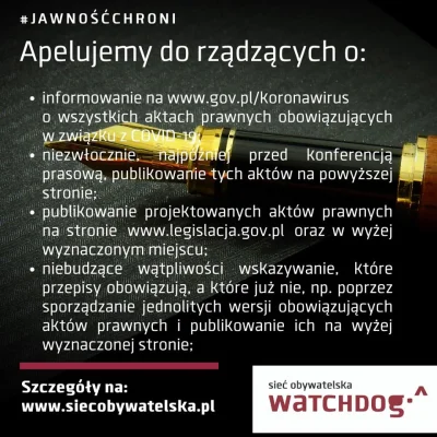WatchdogPolska - Nikogo nie dziwi fakt, że w czasach epidemii #koronawirus regulacje ...
