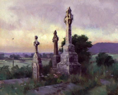 S.....x - West Clare Graveyard, James Gurney, olej, 8x10 cali

#sztukasamotnosci #s...