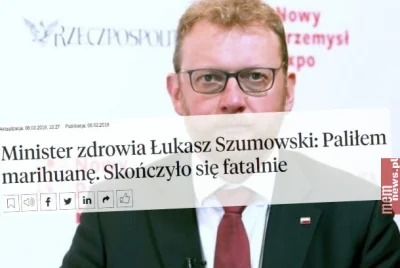 tomosano - Palił zioło i skończyło się fatalnie - wstąpił do PiSu i został ministrem ...