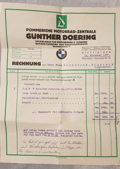 jmuhha - Rachunek za kupno auta BMW w 1927. 

Co ciekawe zdjęcie zostało wykonane w...