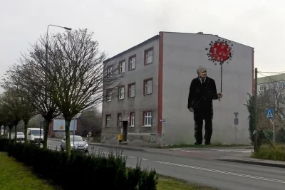 szymeg7 - Dzisiaj w nocy w Bydgoszczy pojawił się mural z pewnym zbrodniarzem ( ͡º ͜ʖ...