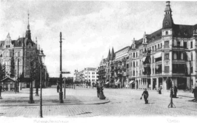 SzycheU - Schinkelplatz czyli obecny plac Kościuszki ,1907 rok. W budynku po prawej s...