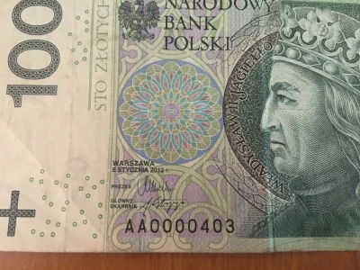 pawelek5 - Hej mirki, gdzie mogę wycenić wartość banknotu 100 zł o numerze AA0000403
...