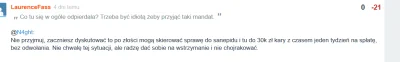 LaurenceFass - Dokładnie 4 dni temu pisałem:
"Nie przyjmuj, zaczniesz dyskutować to ...