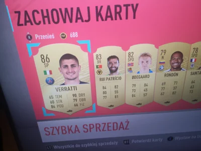 FHA96 - Z otwierania nagród za Elitę 2 w Squad Battles najlepsza karta to Marco Verat...