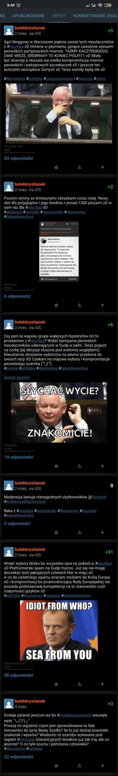 wanghoi - @bolekkrystianek: nigdzie Cie nie nazwałem partyjnym trollem tylko, że powi...