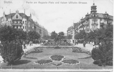 SzycheU - Augustaplatz czyli obecny plac Lotników ,1913 rok.
#szczecin #staryszczeci...