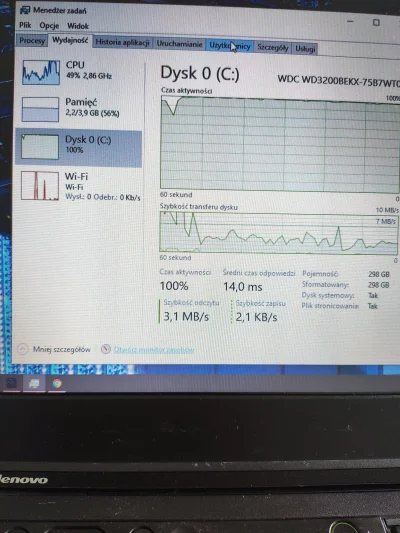 salvador5000 - #komputery #laptopy #lenovo #windows dlaczego tak 100% ten dysk C obci...