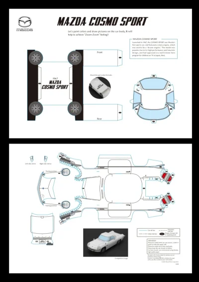 Spiszka - #mazda #carboners #papercraft #samochody #ciekawostki 
Mazda udostępniła sw...