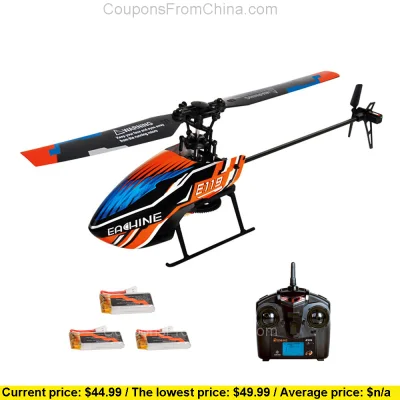 n____S - Eachine E119 RC Helicopter RTF With 3 Batteries - Banggood $415.97
Cena: $4...