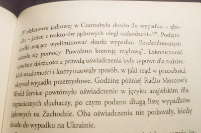 wiekoksg - Czytam książkę o katastrofie w Czarnobylu, a tam taki fragment. Czy tylko ...