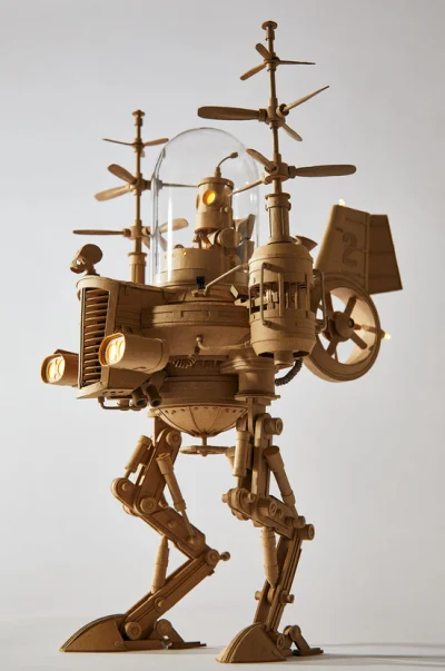 malakropka - #art #sztuka #zpapieru #roboty
autor: Greg Olijnyk
Tekturowe roboty_
...