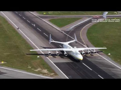 WuDwaKa - > Przylot majestatycznego Antonowa An-225 Mrija do Warszawy w dniu 14 kwiet...