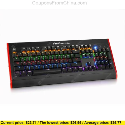 n____S - Madgiga K380 Mechanical Keyboard BlackRed - Gearbest $493.19
Cena: $23.71 (...