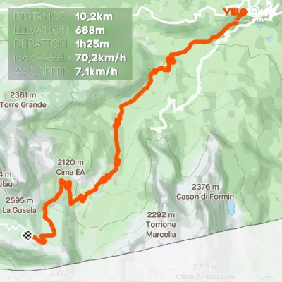 czach - Passo Giau z #rouvy i #tacx 
Mordercze 10 km, ale lepsze to niż słuchać kolej...