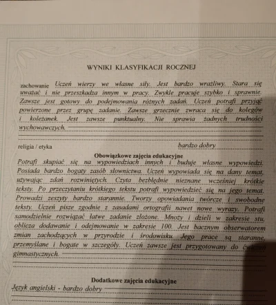 Still22lvlCrock - Idąc za przykładem @KontrastWykop poszukałem moich starych świadect...