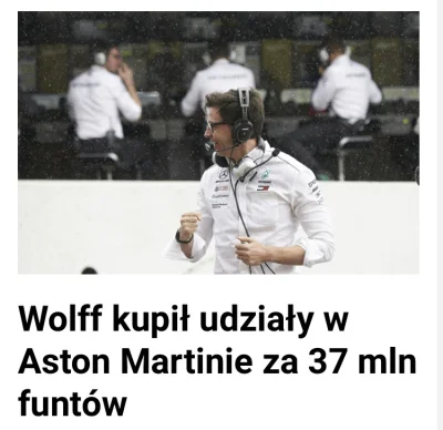 Klim4s - Papa Stroll i Toto Wolff są udziałowcami w Aston Martin, więc Racing Point j...