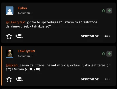 chozi - @LewCyzud: dalej czekam na zwrot kasy. Potem robię wpis. I wkleję cała rozmow...